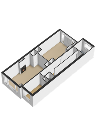 Floorplan - Dordtselaan 179A03, 3081 BN Rotterdam